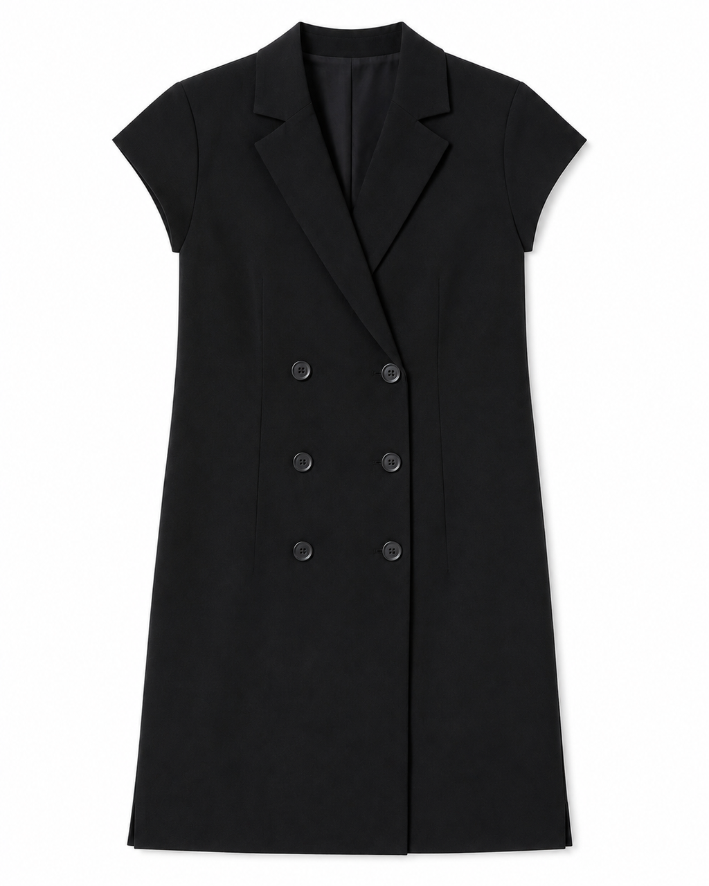 Robe tailleur Adèle en Noir, épaules structurées, sélection Au Travail, Deméa Paris