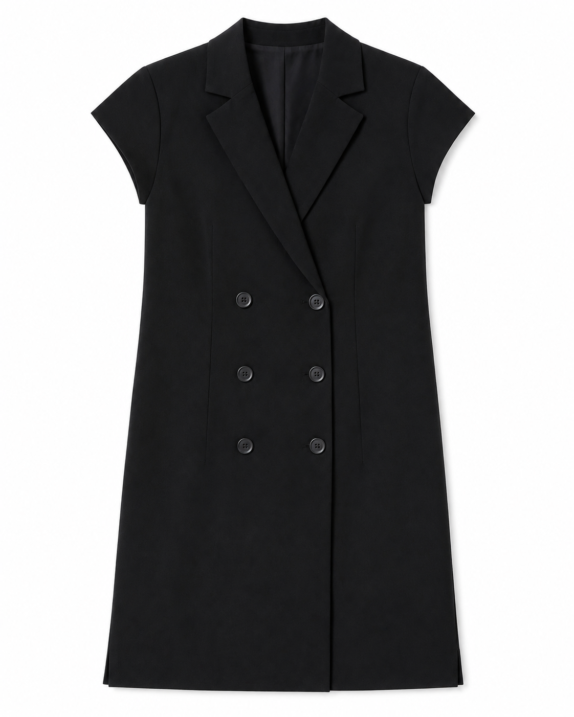 Robe tailleur Adèle en Noir, épaules structurées, sélection Au Travail, Deméa Paris