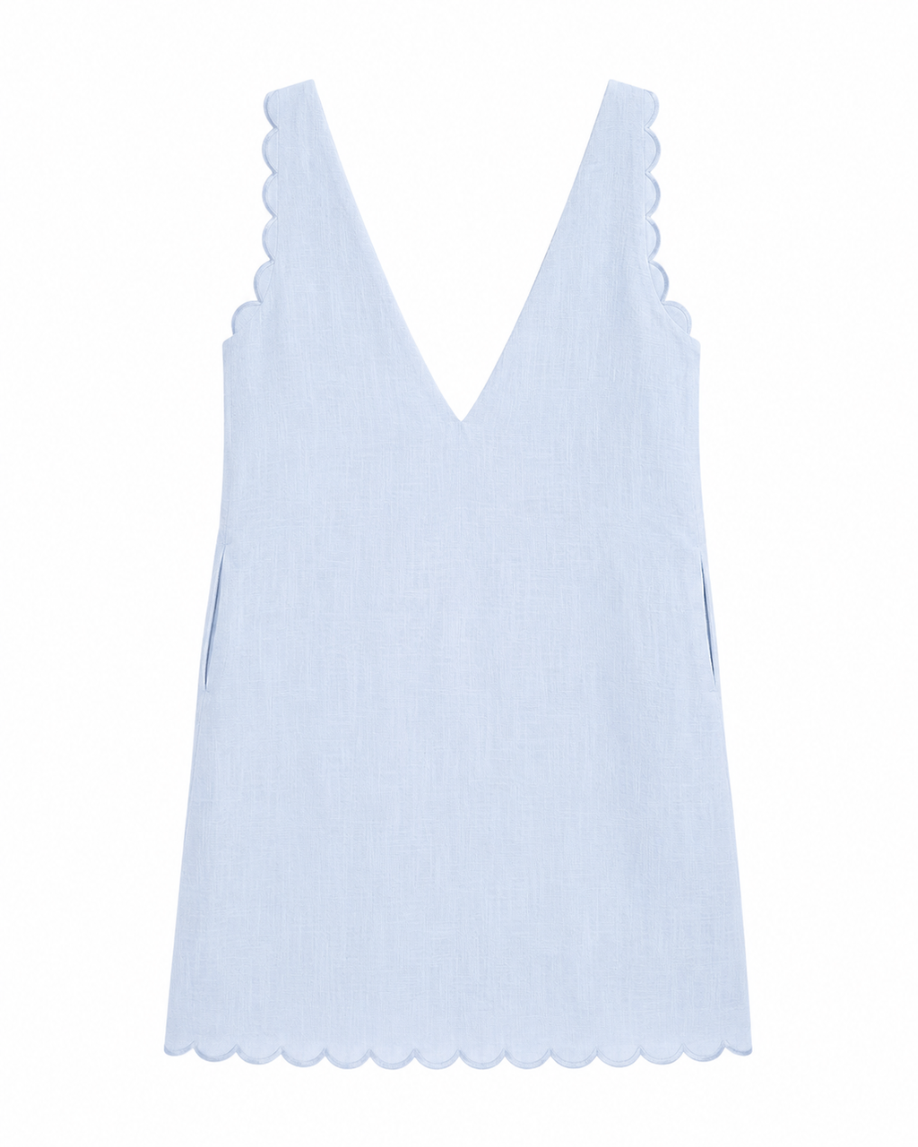 Agnes Dress in Baby Blue, straight silhouette, Casual Chic edit, Deméa Paris
