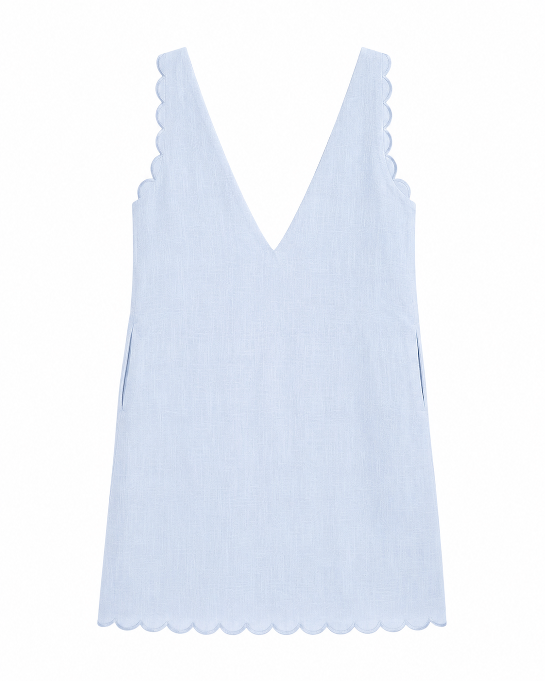 Agnes Dress in Baby Blue, straight silhouette, Casual Chic edit, Deméa Paris