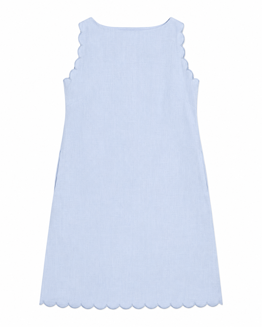 Agnes Dress in Baby Blue, main fabric: 100% linen, Casual Chic edit, Deméa Paris