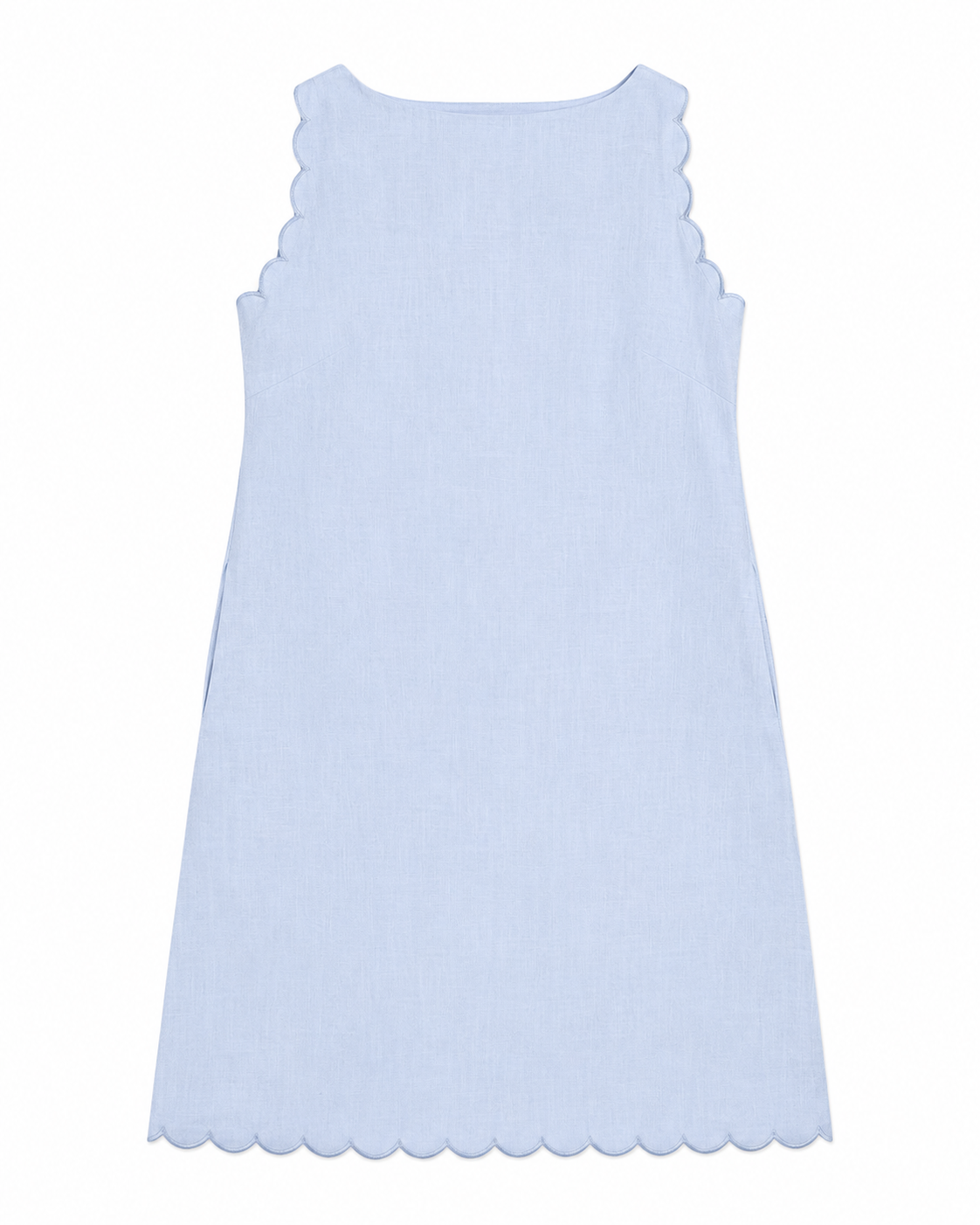 Agnes Dress in Baby Blue, main fabric: 100% linen, Casual Chic edit, Deméa Paris
