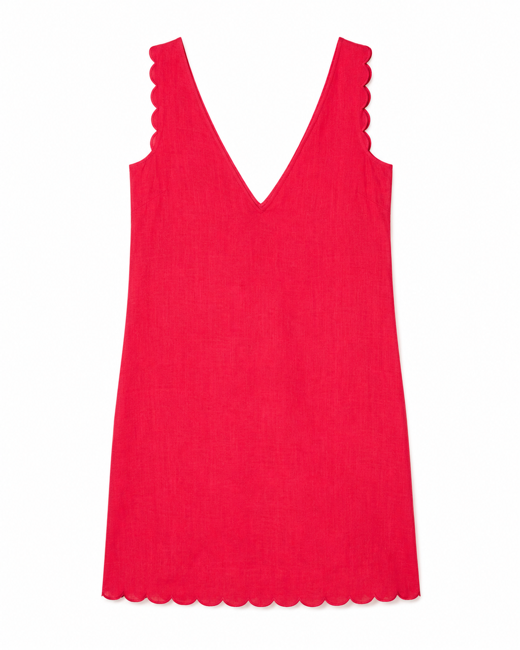 Agnes Dress in Red, straight silhouette, Casual Chic edit, Deméa Paris