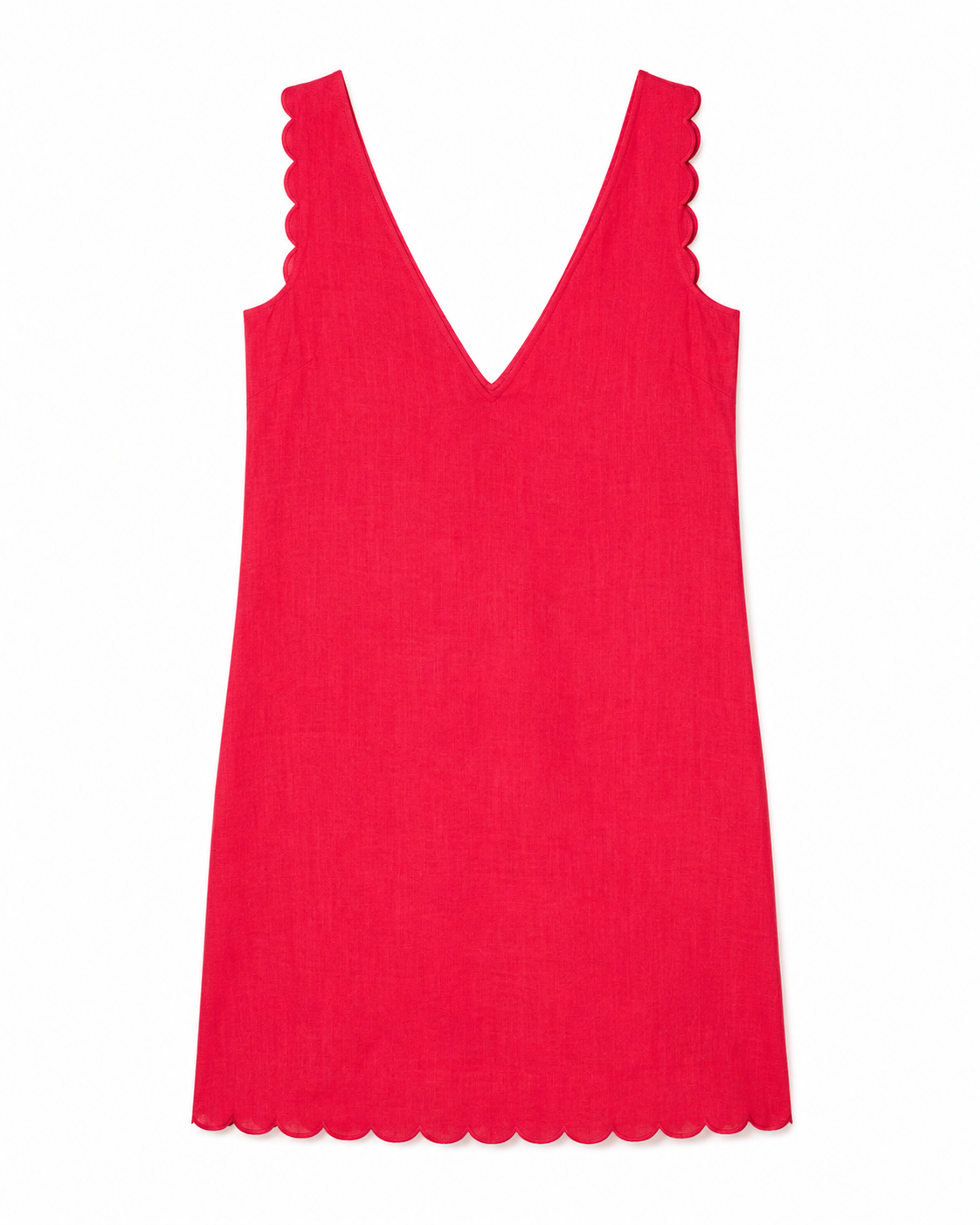 Agnes Dress in Red, straight silhouette, Casual Chic edit, Deméa Paris