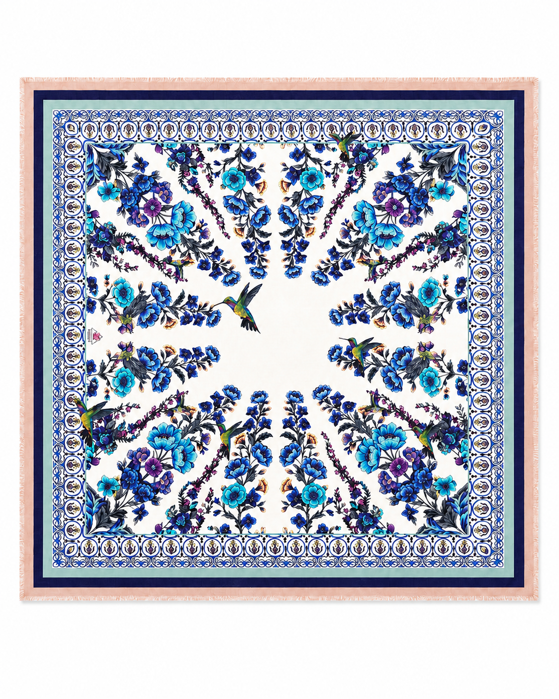 Albane Scarf, delicate printed pattern, All Deméa edit, Deméa Paris