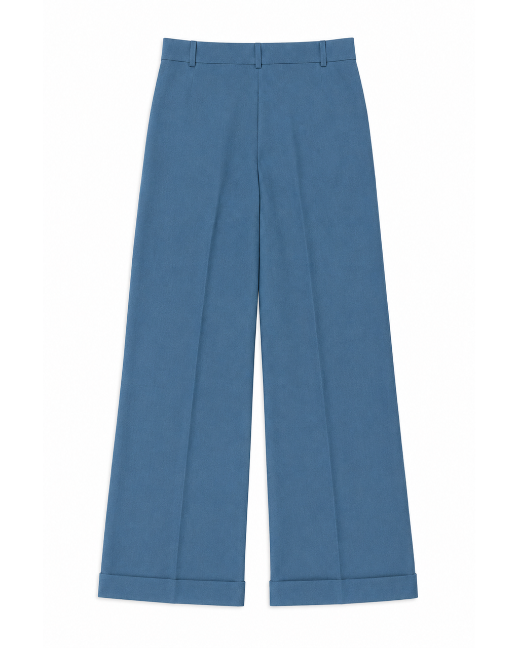 Pantalon Alexandra en Bleu Canard, poches passepoilées au dos, sélection Au Travail, Deméa Paris