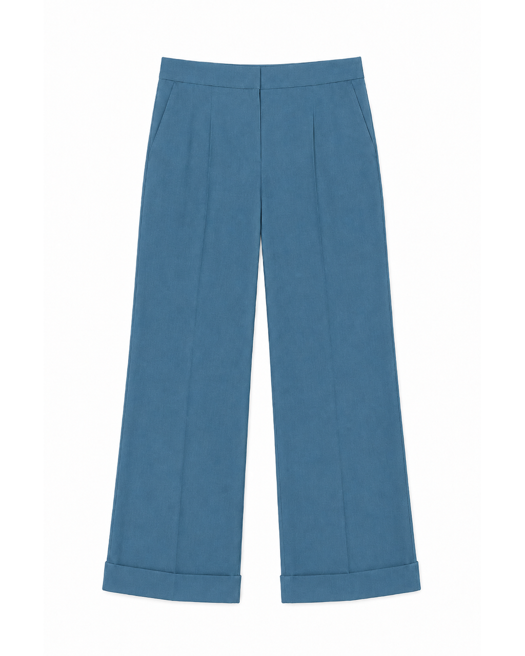 Pantalon Alexandra en Bleu Canard, poches latérales, sélection Au Travail, Deméa Paris