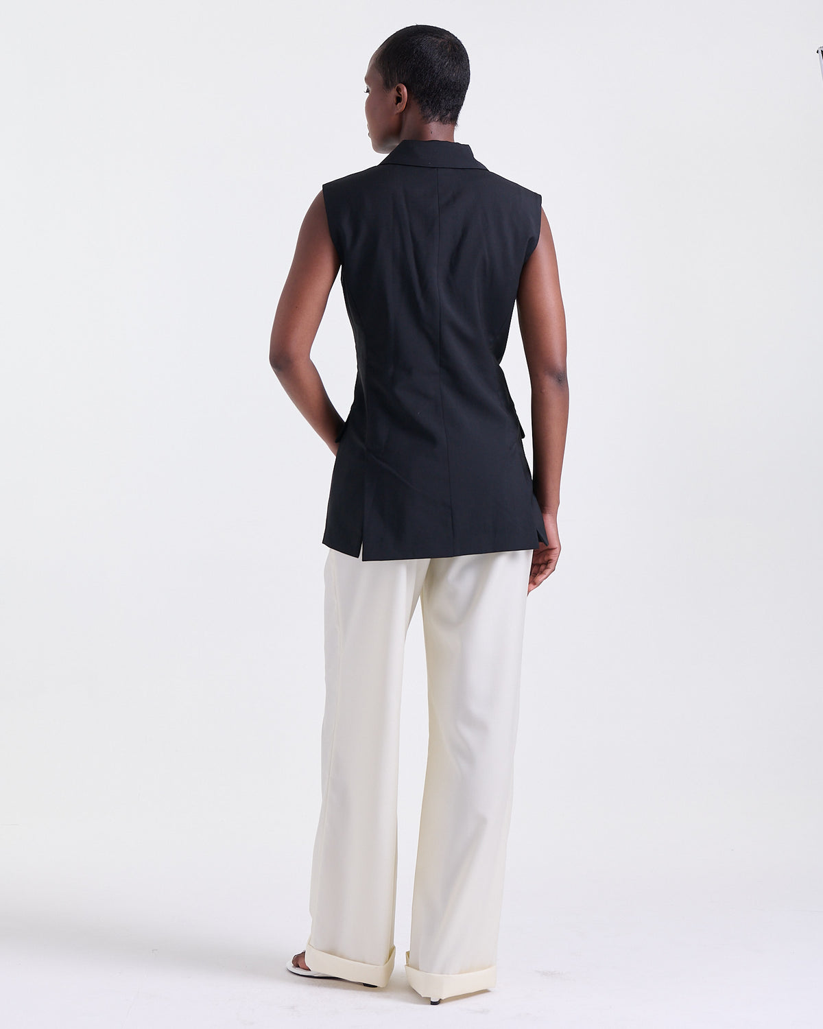 Veste sans manches Alexandra en Noir, sans manches, sélection Au Travail, Deméa Paris