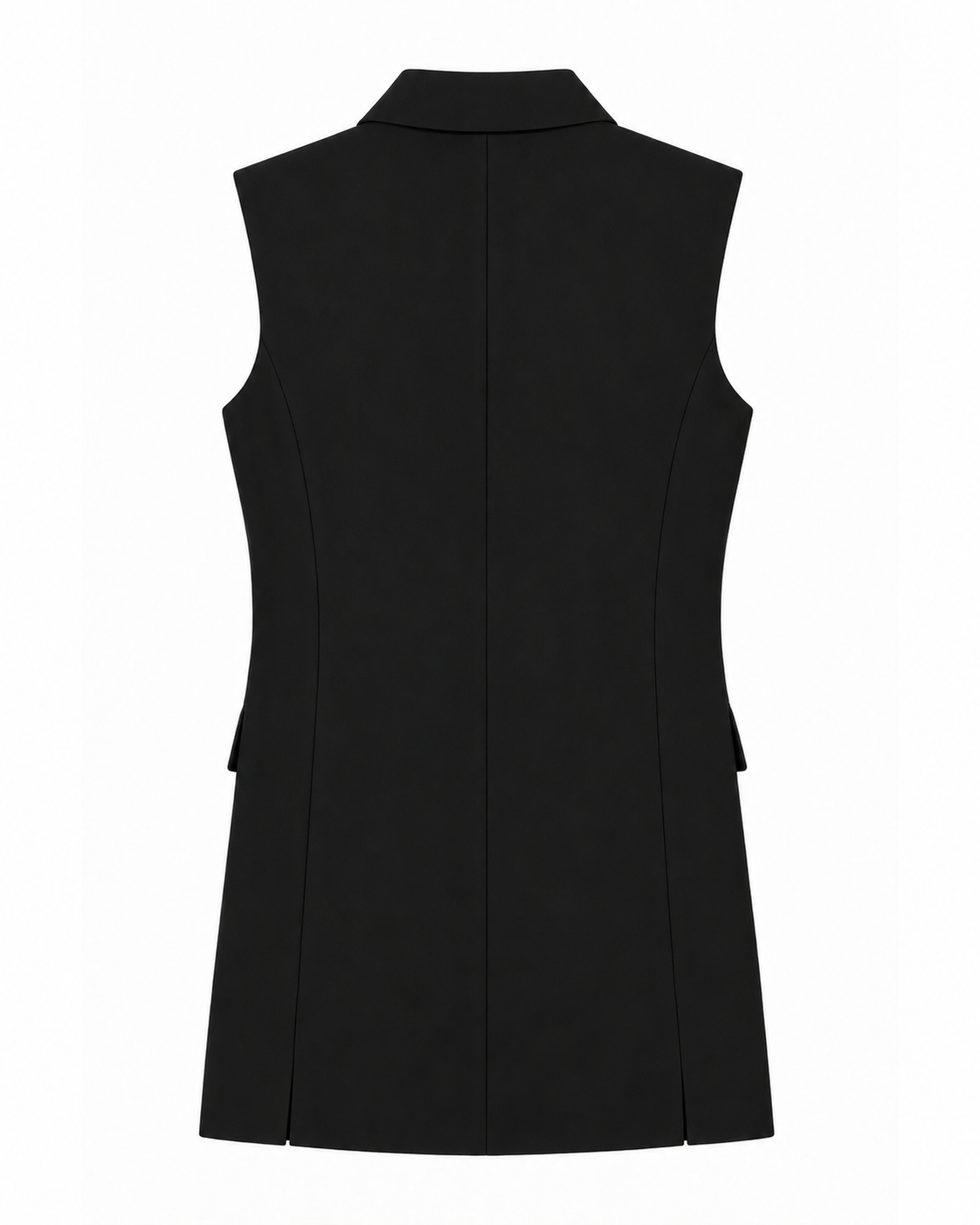 Alexandra Sleeveless Jacket in Black, main fabric: 100% virgin wool, Work edit, Deméa Paris