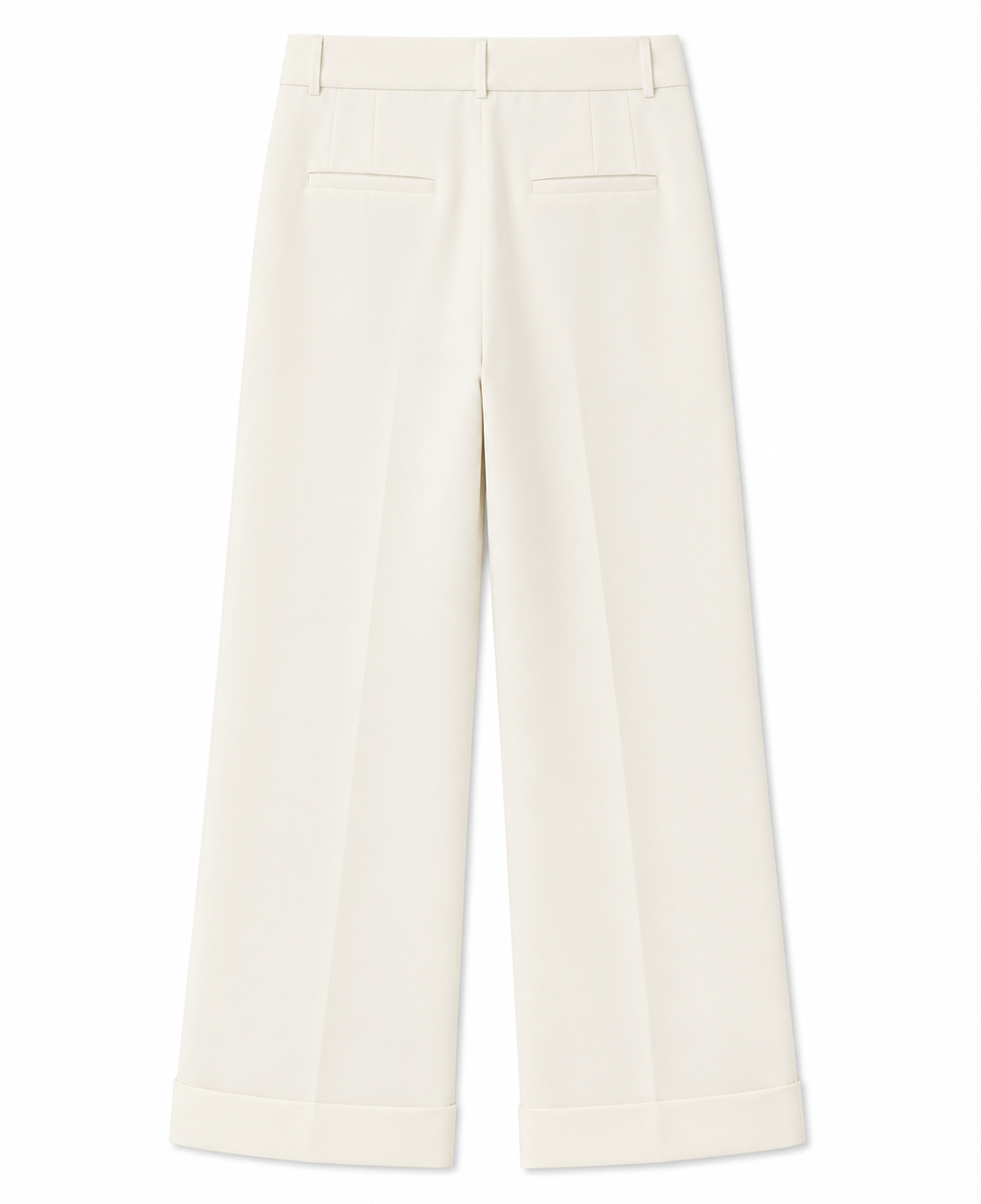 Pantalon Alexandra en Blanc Cassé, poches passepoilées au dos, sélection Au Travail, Deméa Paris