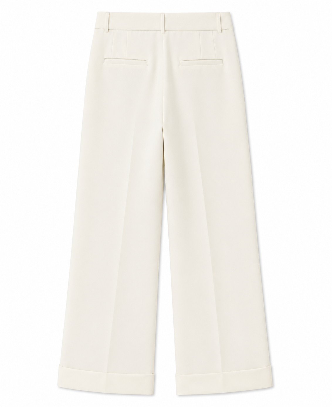 Pantalon Alexandra en Blanc Cassé, poches passepoilées au dos, sélection Au Travail, Deméa Paris