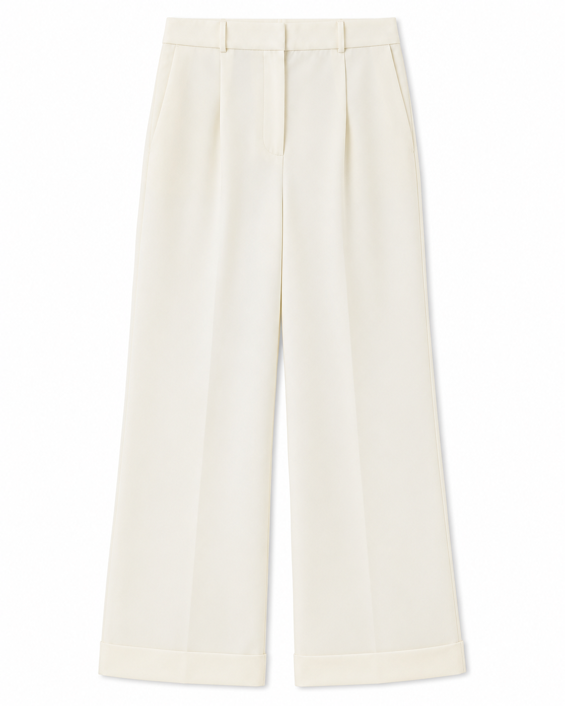 Alexandra Pants in Off White, side pockets, Work edit, Deméa Paris