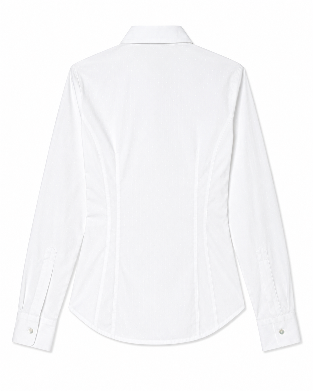 Alia Fitted Shirt in White, 100% cotton poplin, Work edit, Deméa Paris