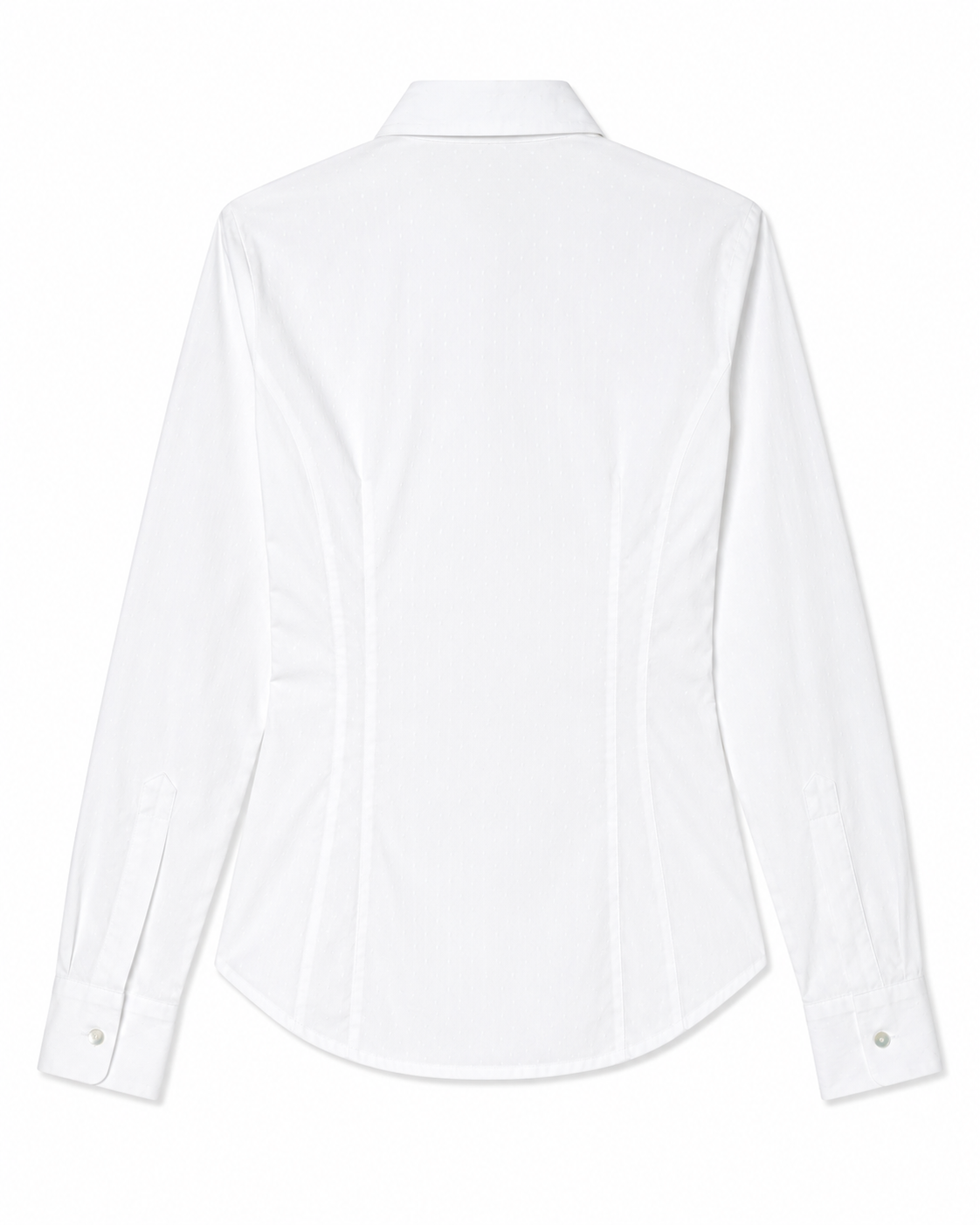 Alia Fitted Shirt in White, 100% cotton poplin, Work edit, Deméa Paris