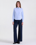 Alia Fitted Shirt in Blue, fitted silhouette, Work edit, Deméa Paris