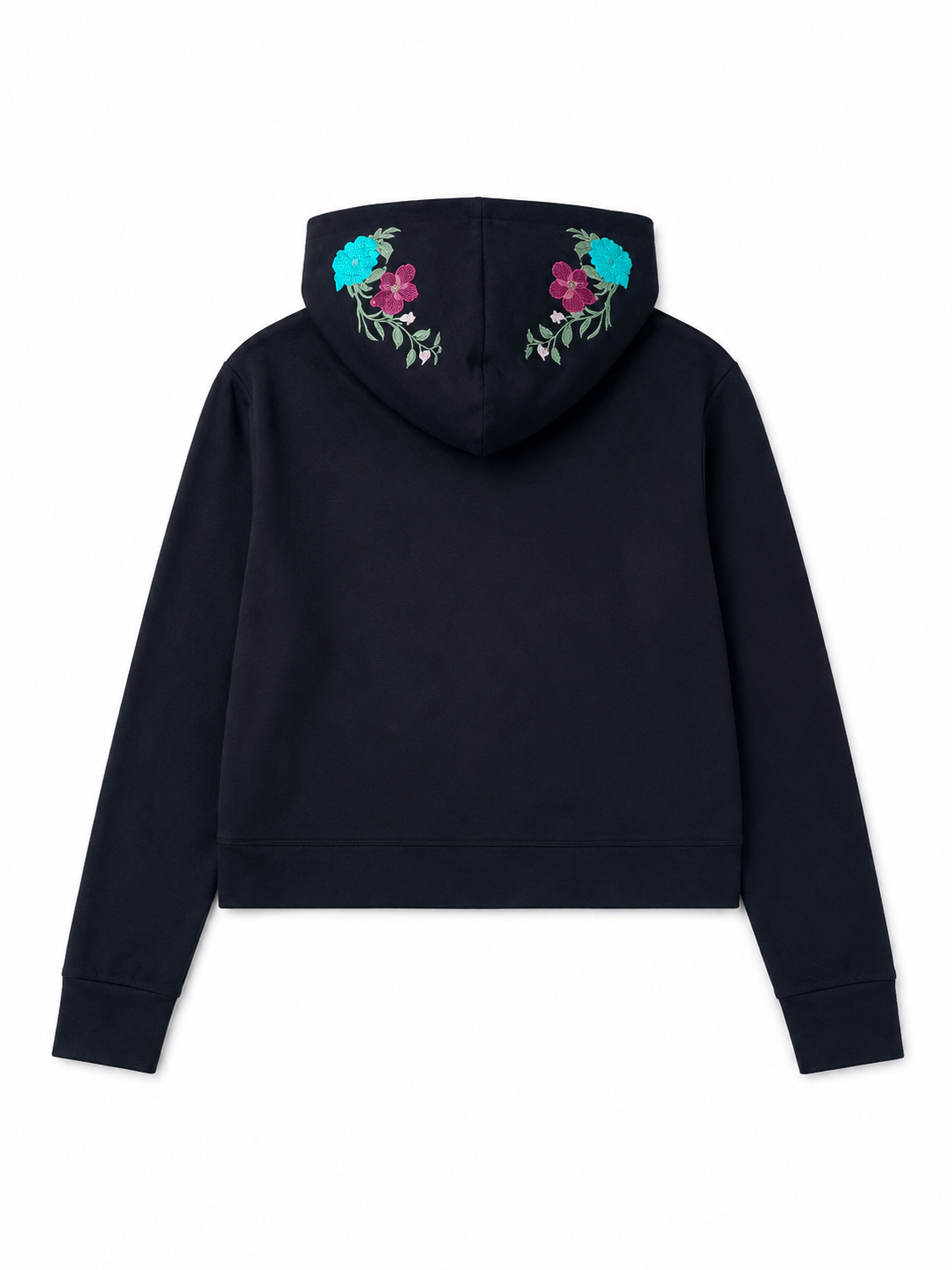 Alice Hoodie in Black, relaxed, slightly cropped fit, Boarding Call edit, Deméa Paris