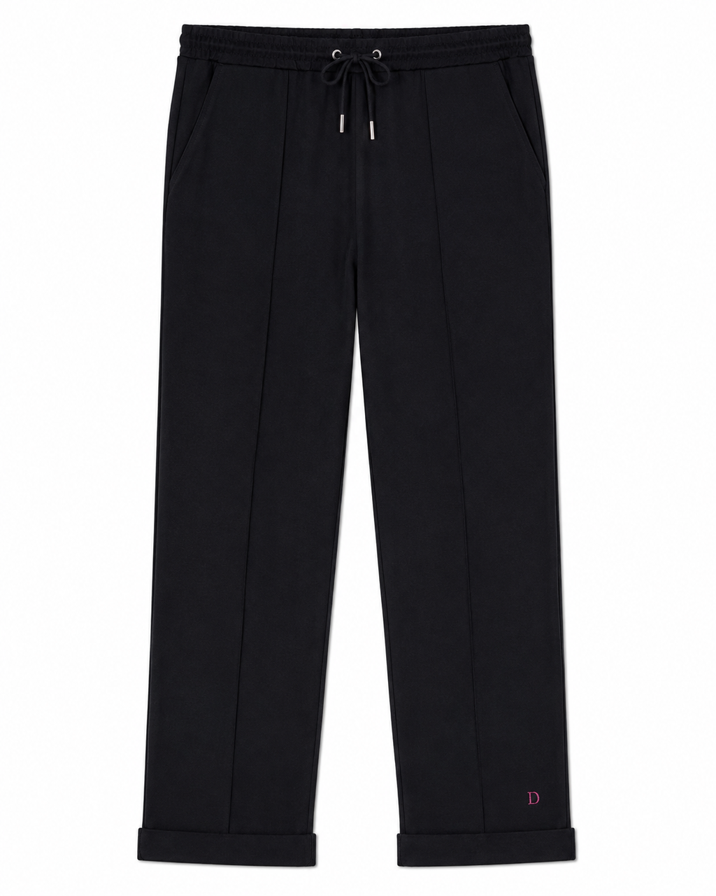 Alice Pants in Black, elasticated waistband, Boarding Call edit, Deméa Paris
