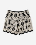 Ana Crochet Shorts in Black, 100% cotton, Resort Escape edit, Deméa Paris