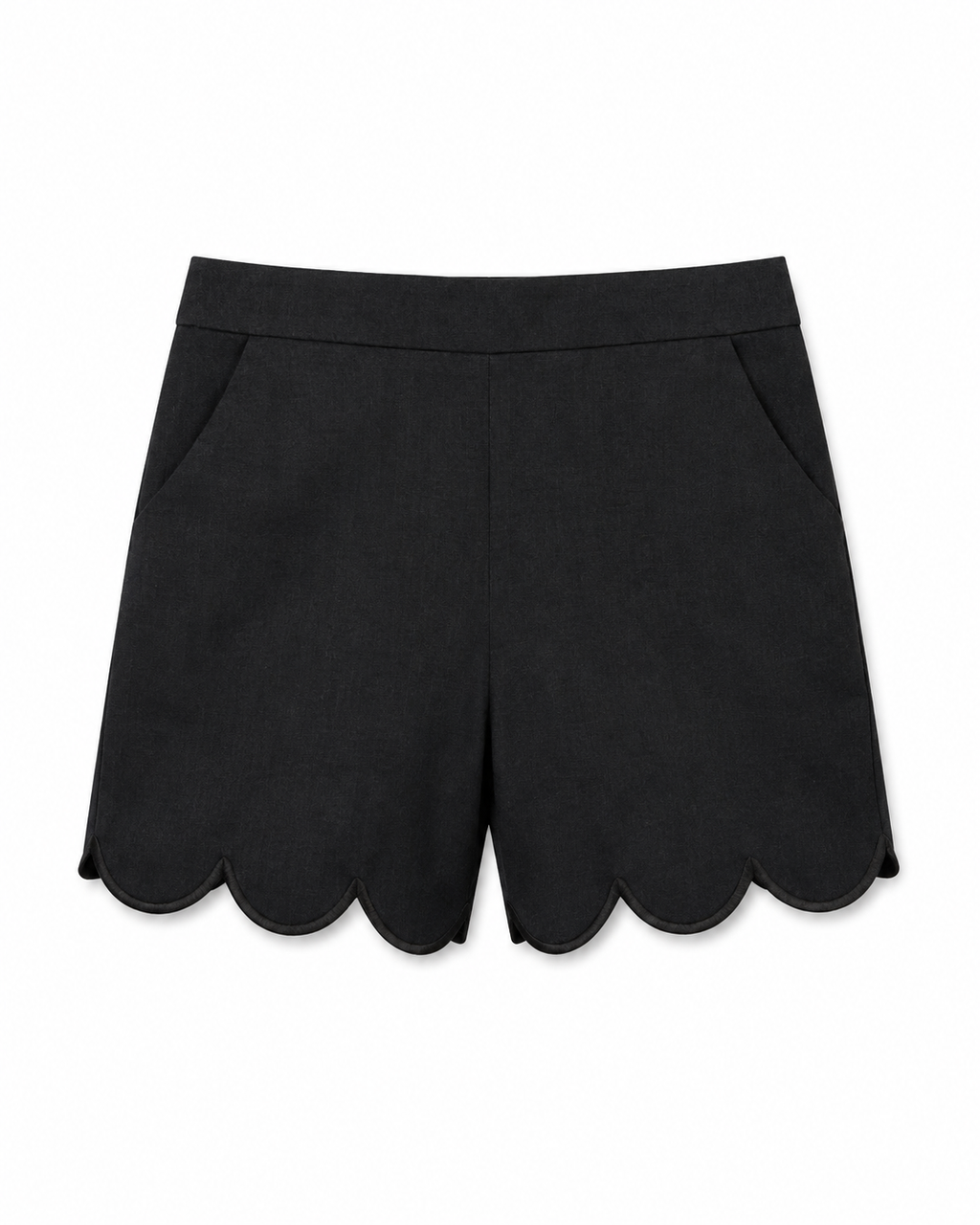 Anaelle Shorts in Black, high-waisted fit, Resort Escape edit, Deméa Paris