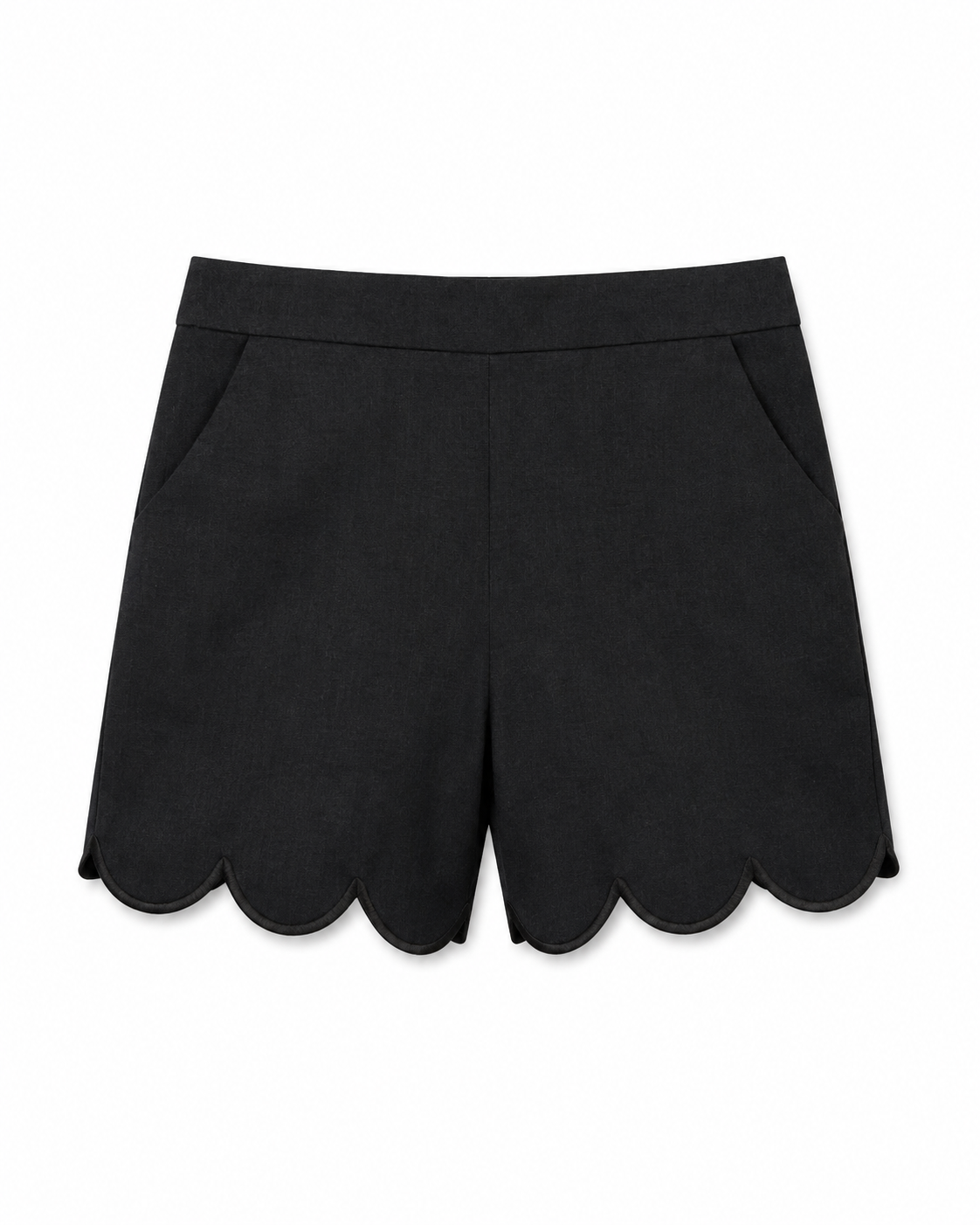 Anaelle Shorts in Black, high-waisted fit, Resort Escape edit, Deméa Paris