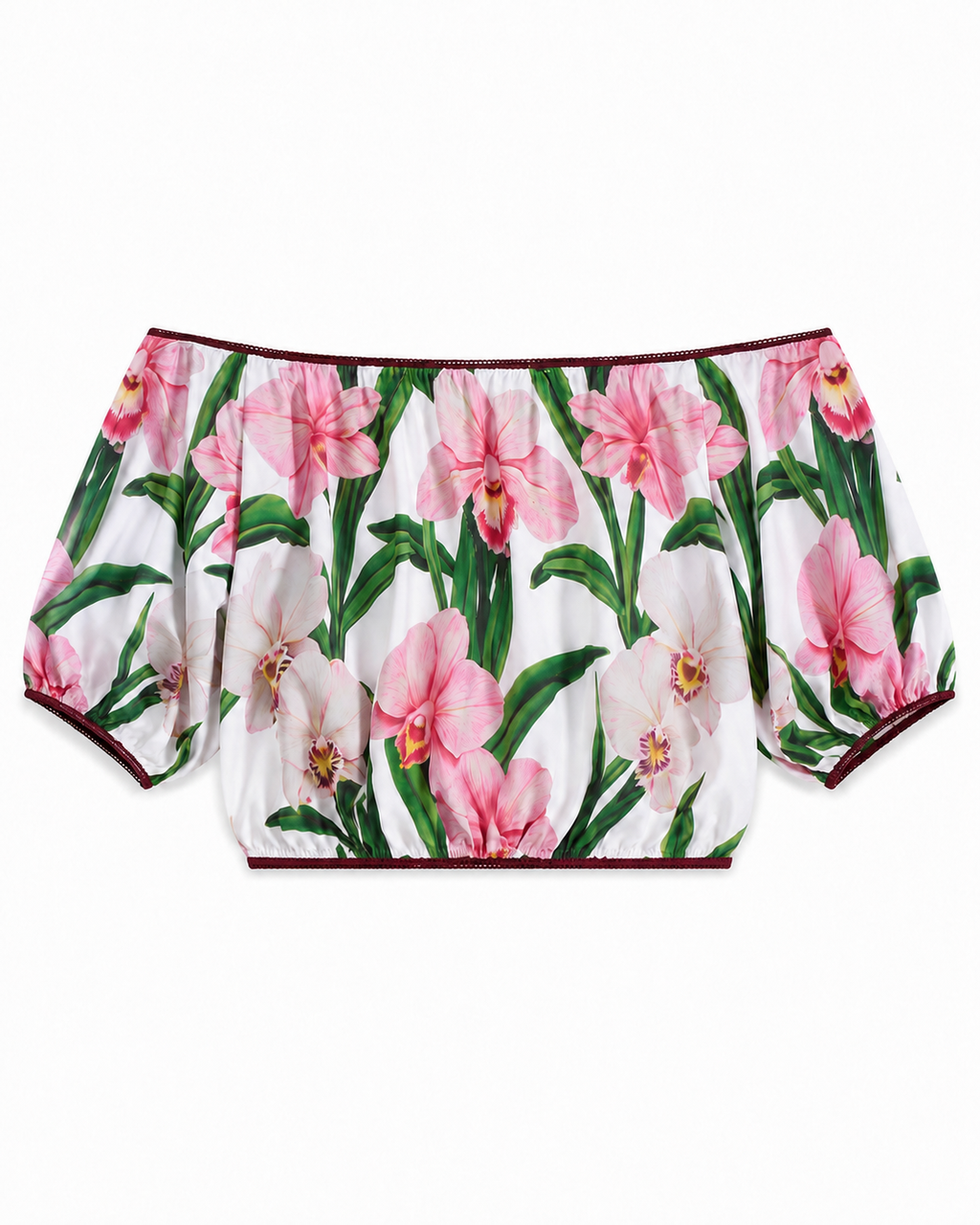 Anita Crop Top in Print, lightweight viscose, Resort Escape edit, Deméa Paris