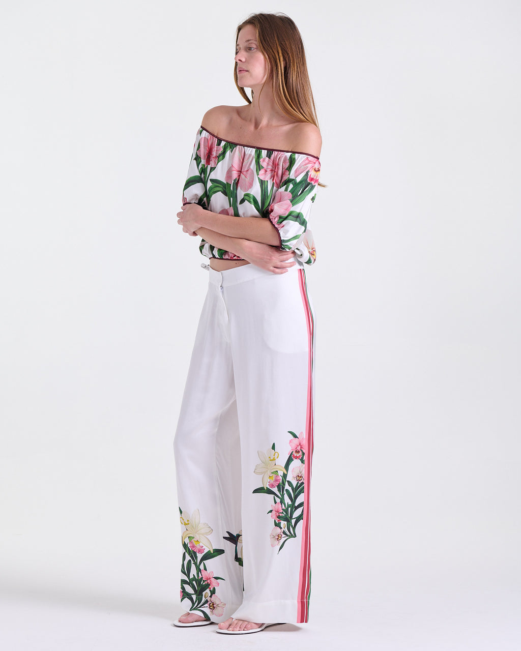 Anita Crop Top in Print, all-over floral print, Resort Escape edit, Deméa Paris