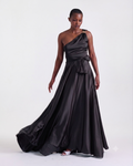 Annie Long Skirt in Black, floor-length silhouette, RSVP edit, Deméa Paris