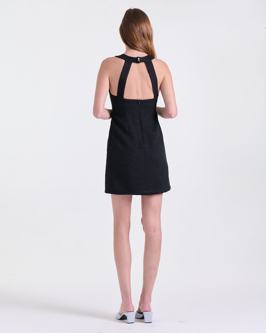 Apolline Dress in Black, fully lined, RSVP edit, Deméa Paris