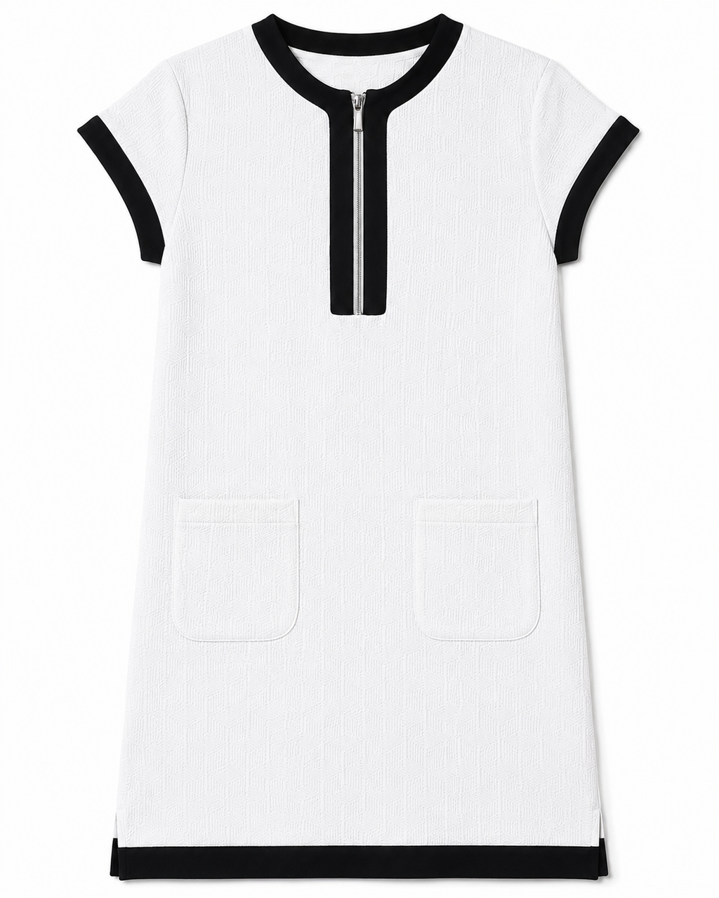 Asmée Dress in Off White, wide armholes, Boarding Call edit, Deméa Paris