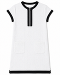 Asmée Dress in Off White, wide armholes, Boarding Call edit, Deméa Paris