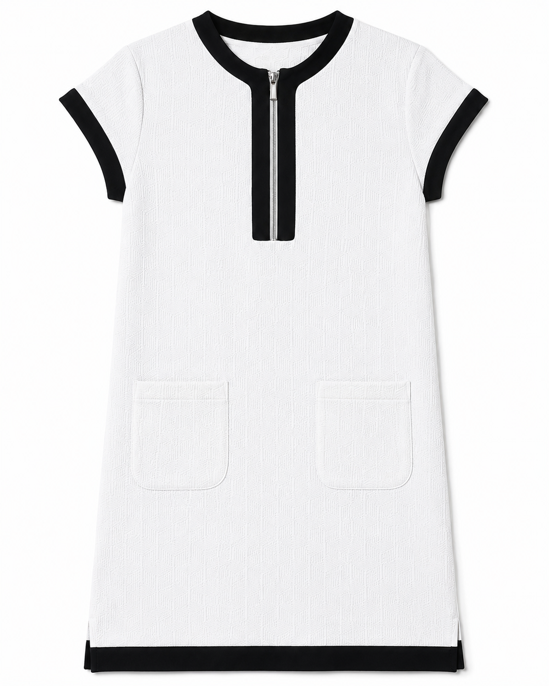 Asmée Dress in Off White, wide armholes, Boarding Call edit, Deméa Paris