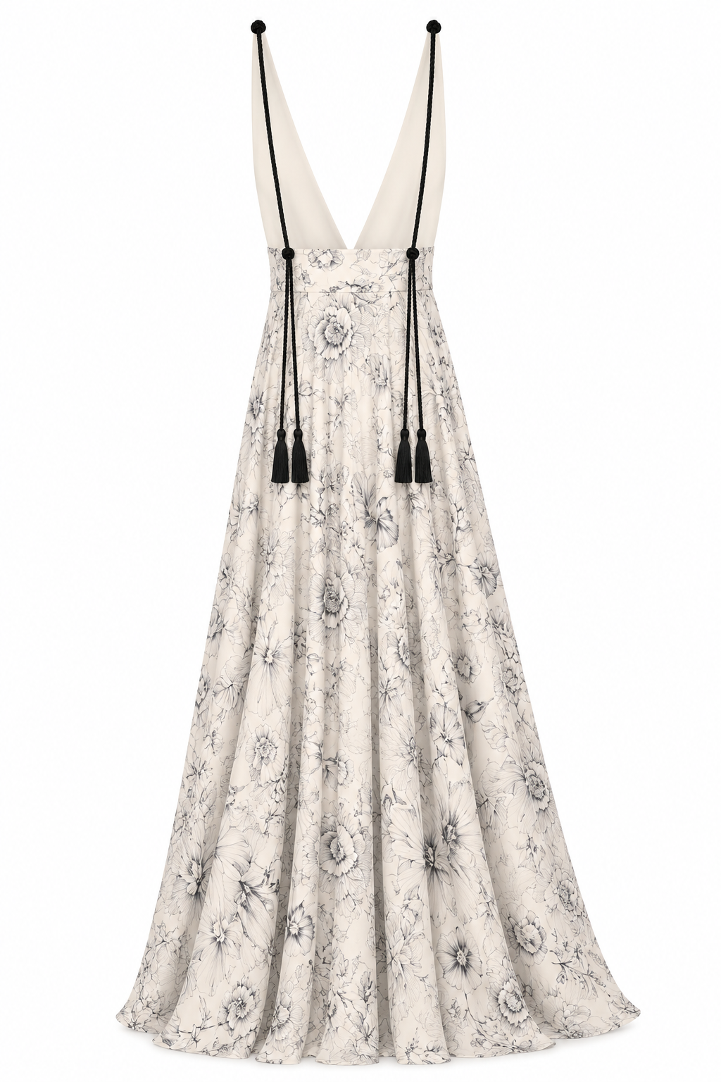 Robe Assia en Blanc Imprimé, poches latérales, collection RSVP, Deméa Paris