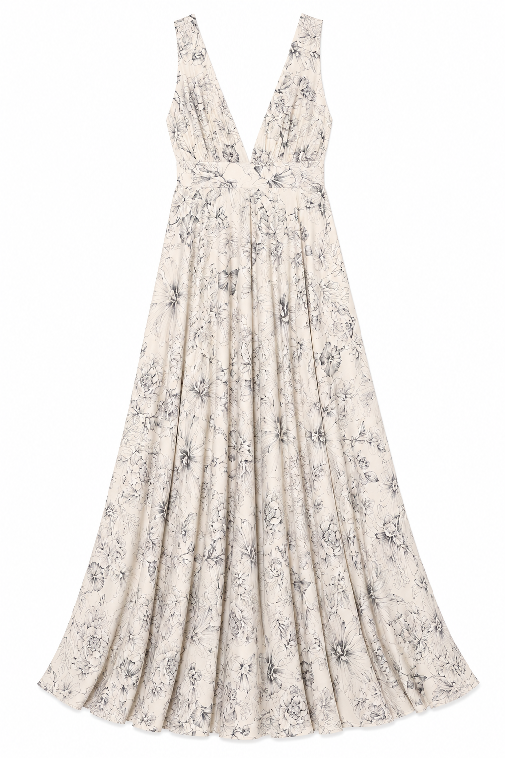 Robe Assia en Blanc Imprimé, dos élastiqué, collection RSVP, Deméa Paris
