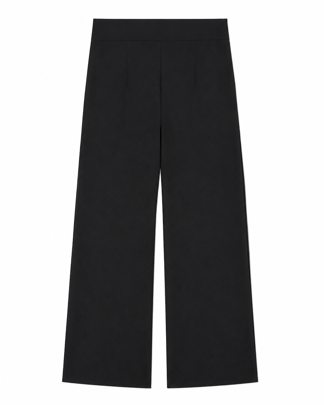 Ava Crepe Pants in Black, wide-leg silhouette, Work edit, Deméa Paris