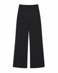 Ava Crepe Pants in Black, high-waisted cummerbund waistband, Work edit, Deméa Paris