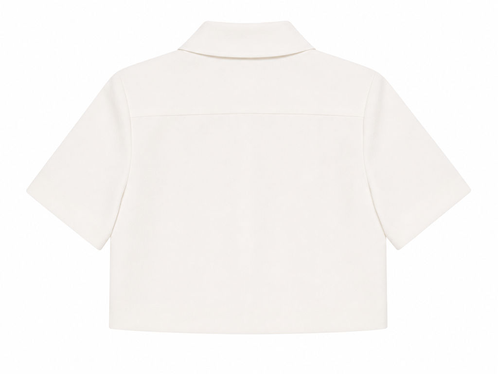 Ava Crepe Jacket in Off White, lining: 100% viscose, Work edit, Deméa Paris