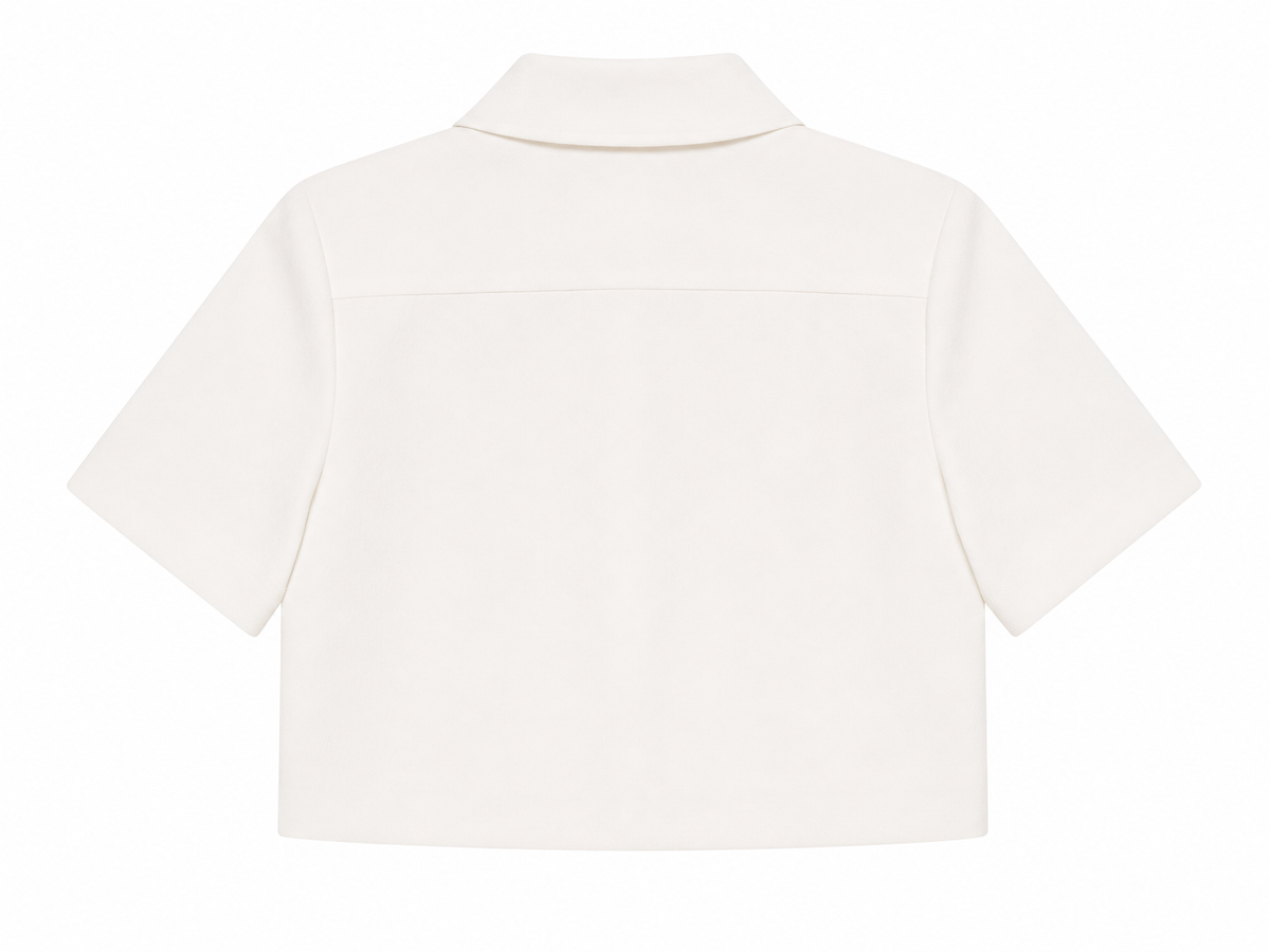 Ava Crepe Jacket in Off White, lining: 100% viscose, Work edit, Deméa Paris