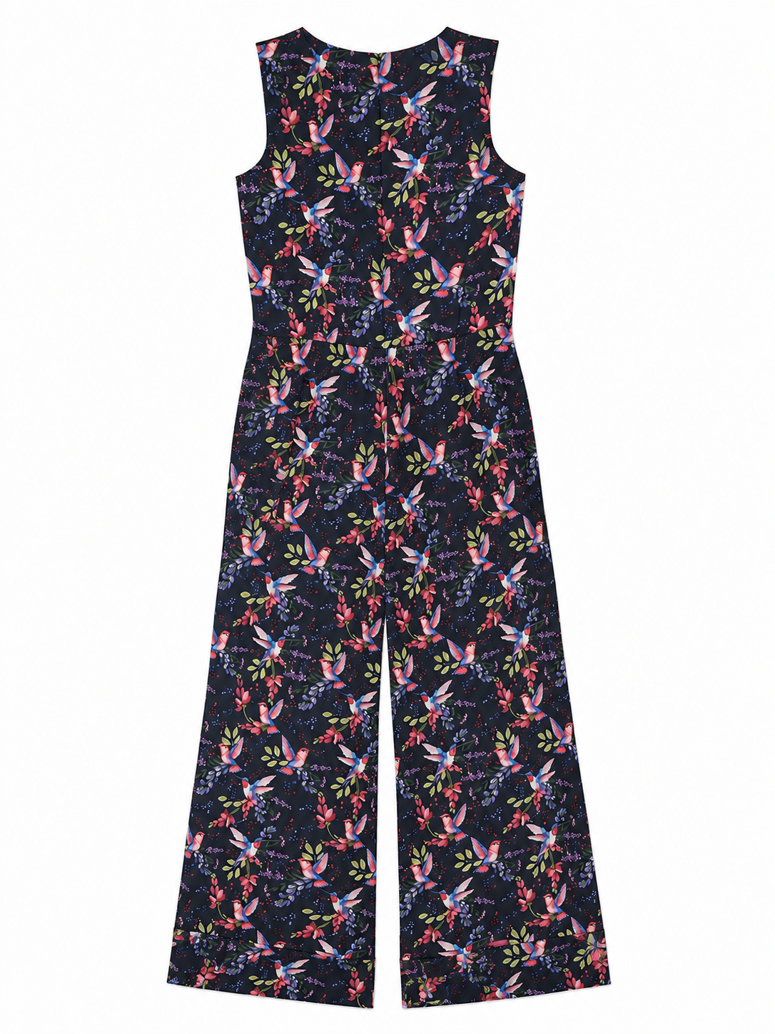 Avril Jumpsuit in Black, 100% polyester crepe (heavy weight), RSVP edit, Deméa Paris