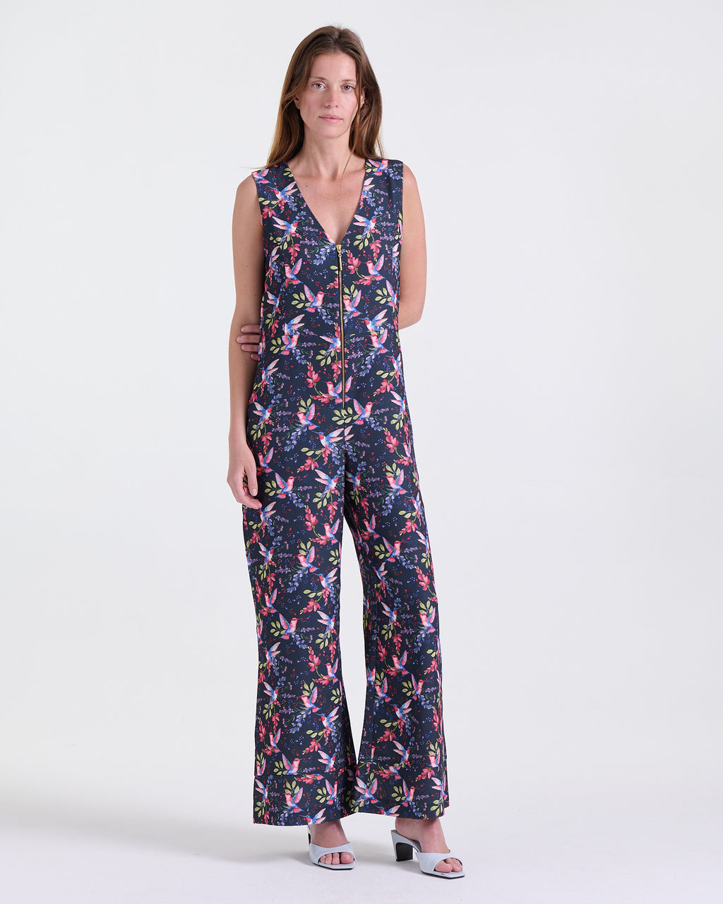 Avril Jumpsuit in Black, sleeveless, RSVP edit, Deméa Paris