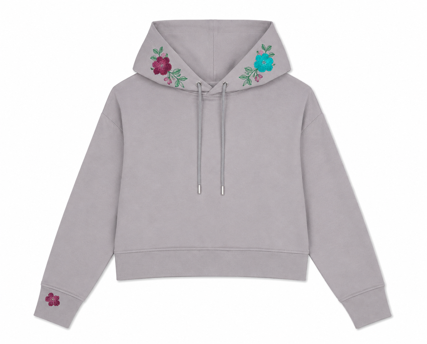 Alice Hoodie in Taupe, soft stretch fabric, Boarding Call edit, Deméa Paris