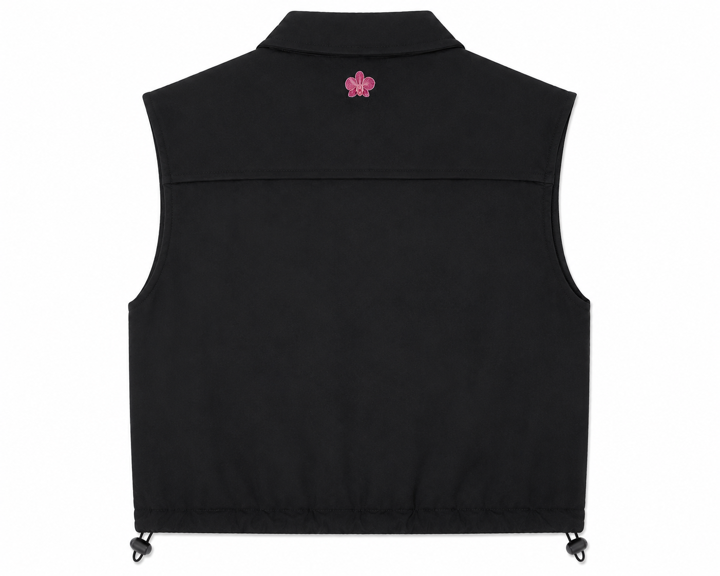 Alicia Jacket in Black, elasticated hem with adjustable stoppers, Boarding Call edit, Deméa Paris