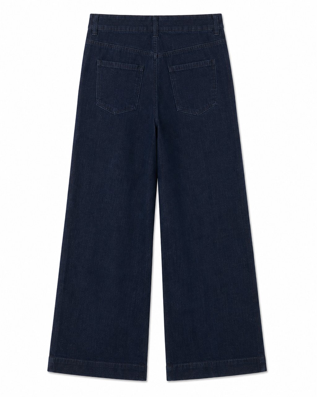 Avery Wide Jeans in Indigo, high-waist fit, Casual Chic edit, Deméa Paris