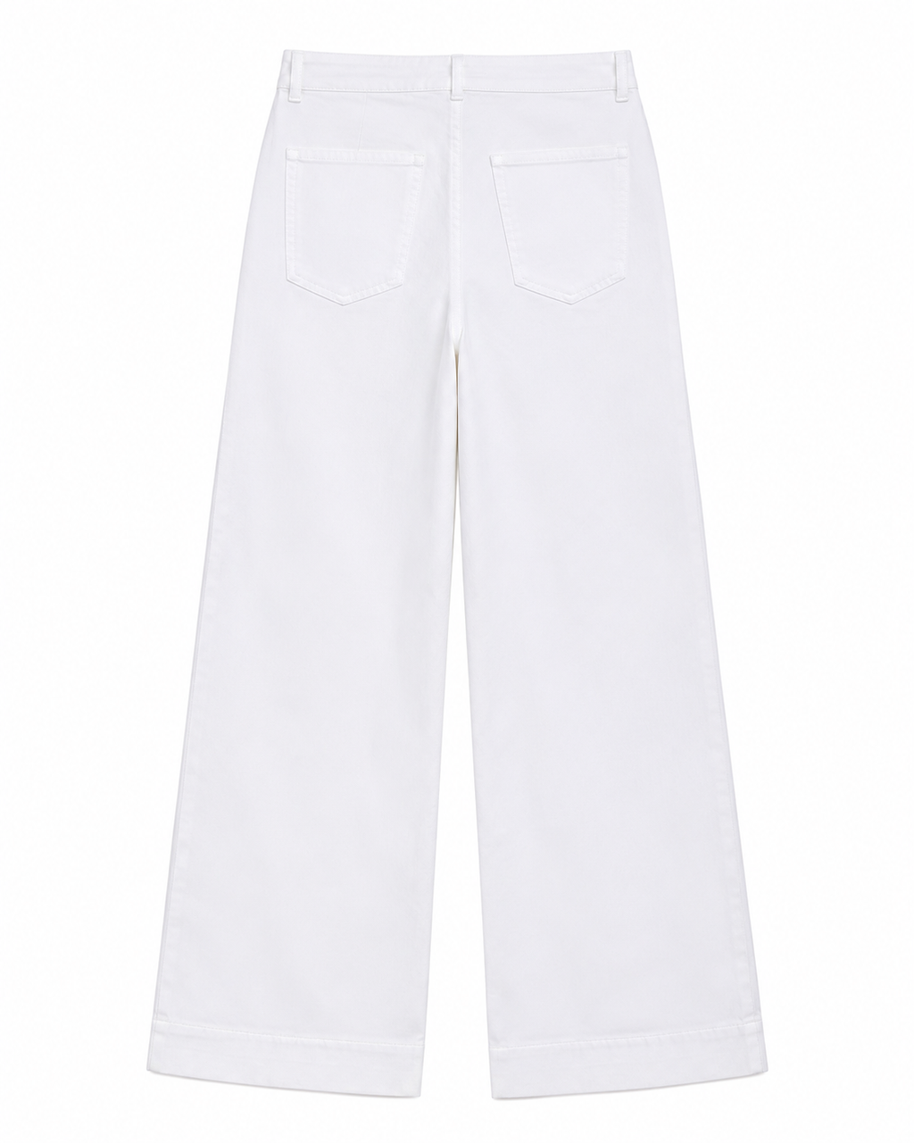 Avery Wide Jeans in White, high-waist fit, Casual Chic edit, Deméa Paris