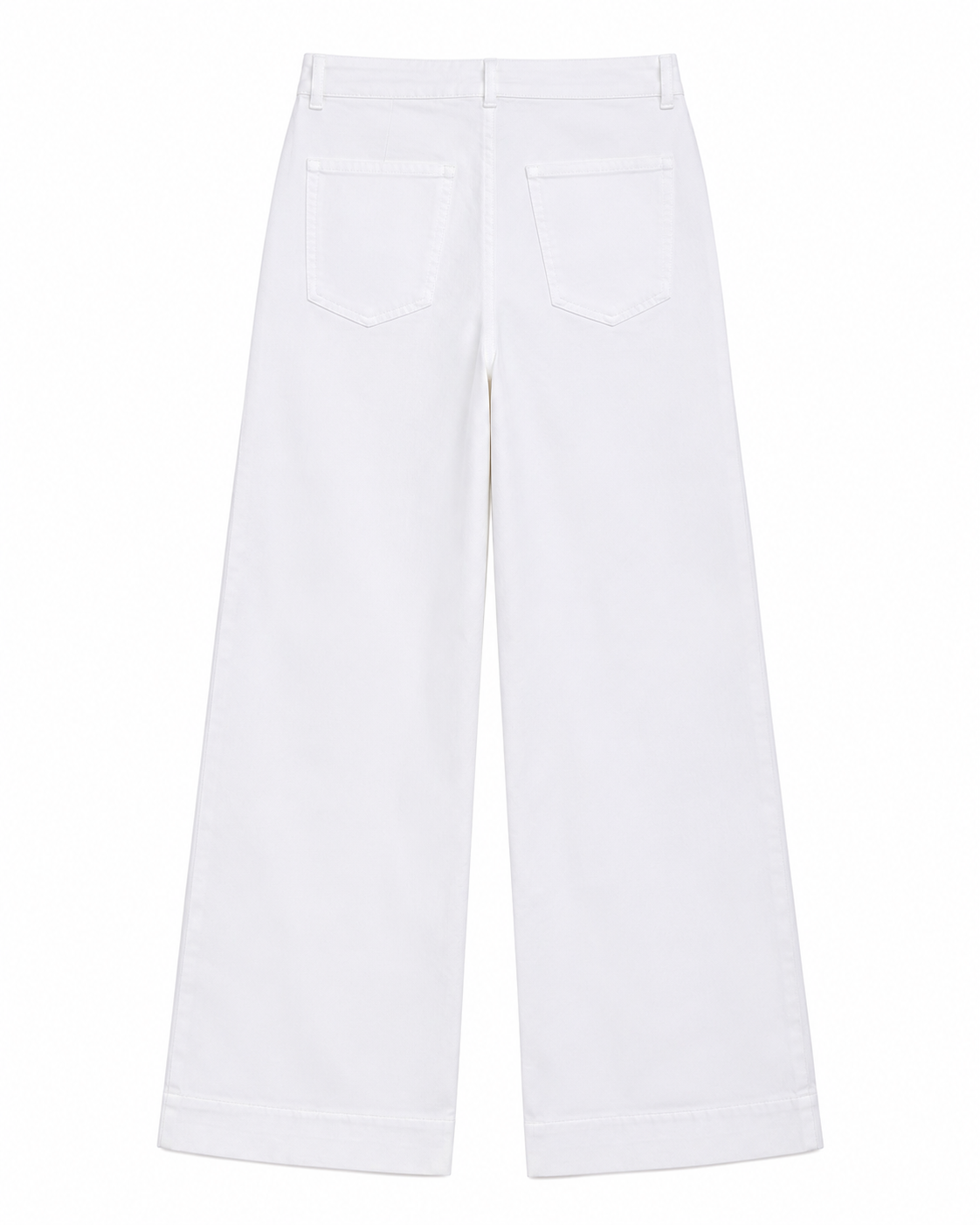 Avery Wide Jeans in White, high-waist fit, Casual Chic edit, Deméa Paris